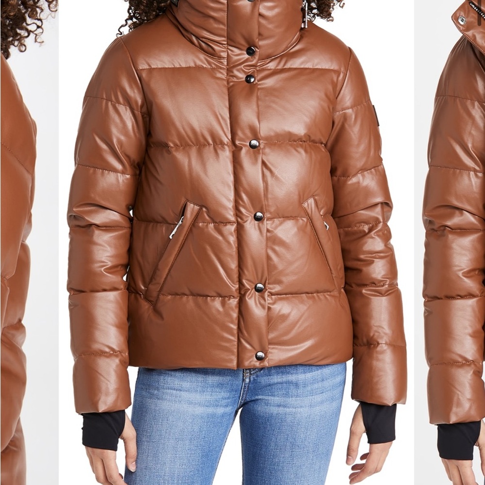 SAM. Women's Chestnut Brown Isabel Puffer Jacket